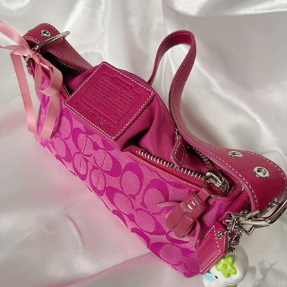 💖2004  Coach Signature CC Baguette Demi💖