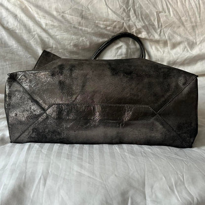 PREOWNED METALLIC BALENCIAGA PAPIER BAG