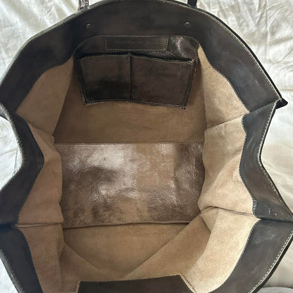 PREOWNED METALLIC BALENCIAGA PAPIER BAG