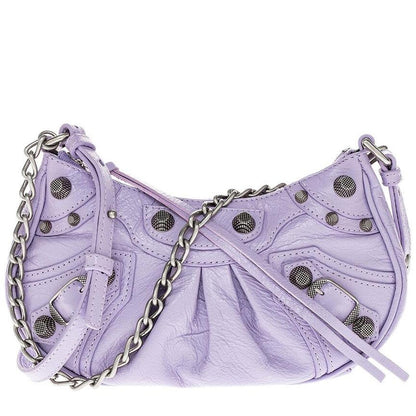 Balenciaga Violet Mini Cagole with Chain