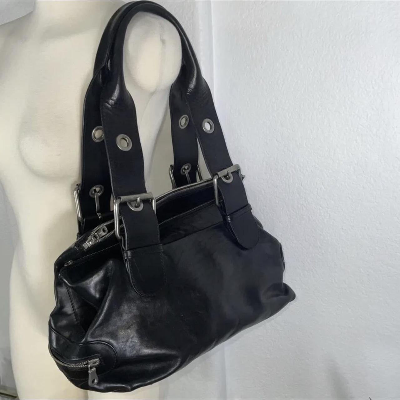 VINTAGE CHLOE BLACK LEATHER SHOULDER BAG