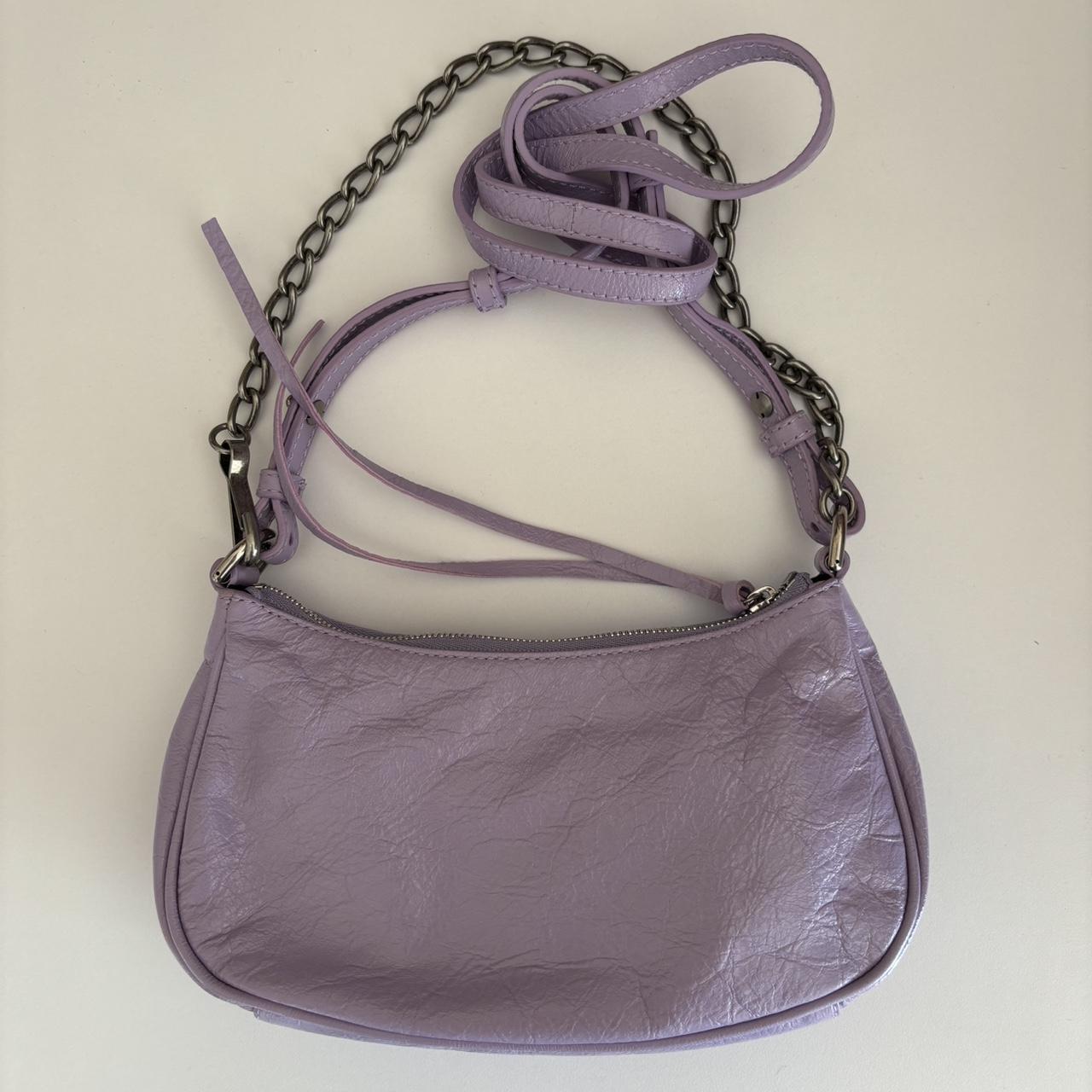 Balenciaga Violet Mini Cagole with Chain