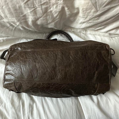 PREOWNED VINTAGE BROWN BALENCIAGA CITY BAG